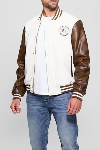 Teddy - Ecru et marron foncé