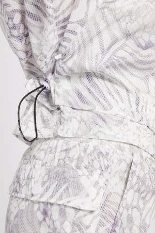 Veste à capuche Blanc et gris