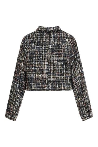 Veste en tweed - Noir chiné