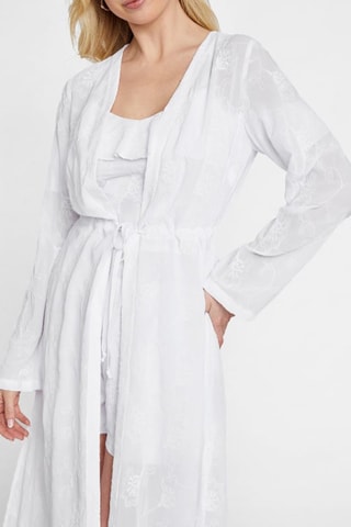 Veste longue - Blanc