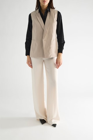 Veste sans manches Arianne - Taupe