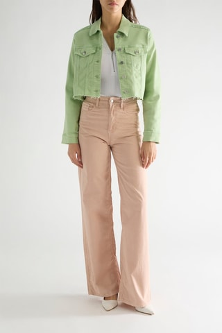 Veste courte en jean Zaira - Vert clair