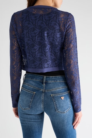 Veste en dentelle Terry - Bleu marine