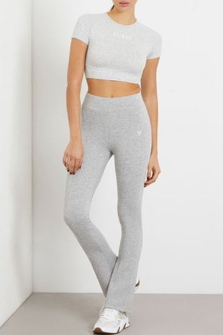 Crop top Aline - Gris clair chiné