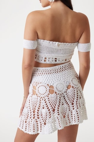 Crop top bustier - Blanc