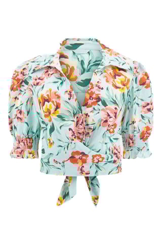 Crop top noué Adele - Vert clair