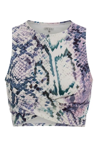 Crop top - Mauve et blanc