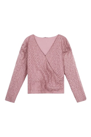 Top en dentelle - Rose