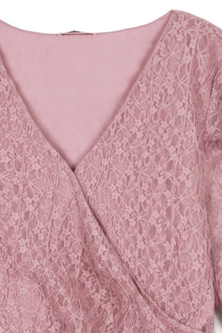 Top en dentelle - Rose