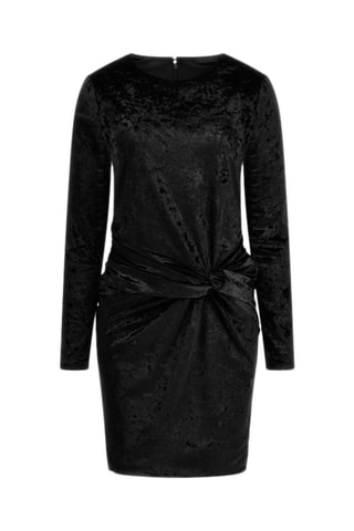 Robe fourreau en velours - Noir