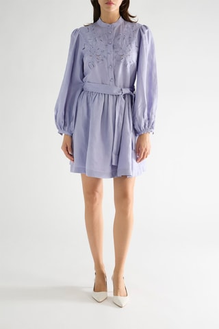 Robe patineuse en lin Miranda - Violet