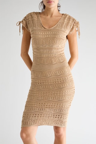 Robe fourreau Madison - Marron clair