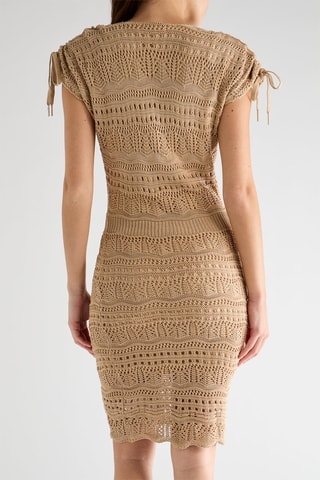 Robe fourreau Madison - Marron clair