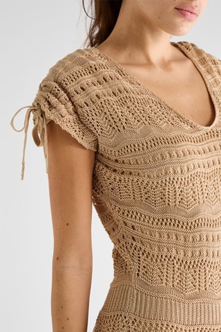 Robe fourreau Madison - Marron clair