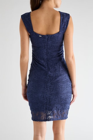 Robe fourreau en dentelle Terry - Bleu marine