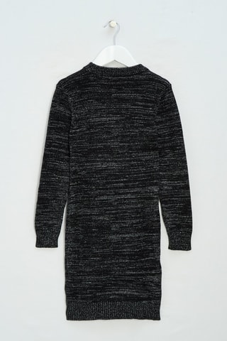 Robe pull - Noir chiné