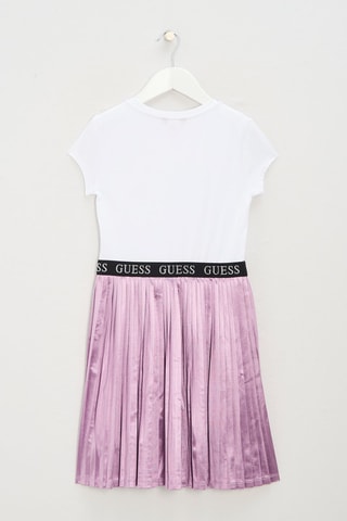 Robe trompe-l'œil - Mauve et blanc