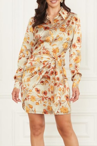 Robe portefeuille - Beige