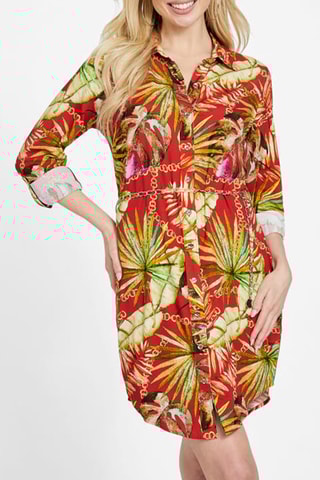 Robe chemise - Rouge