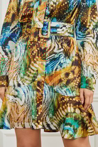 Robe chemise - Camel