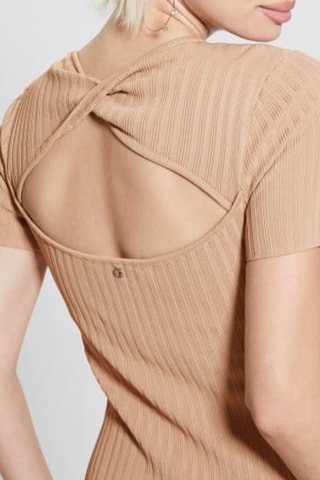 Robe fourreau - Beige