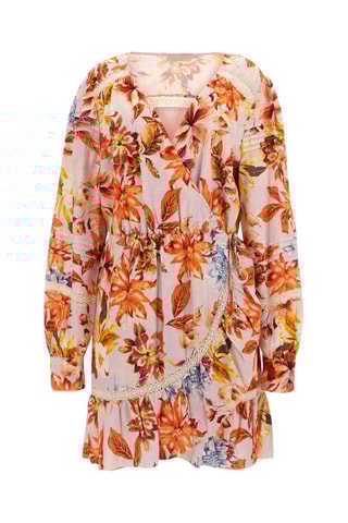 Robe patineuse - Orange et écru