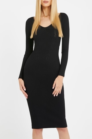 Robe fourreau - Noir