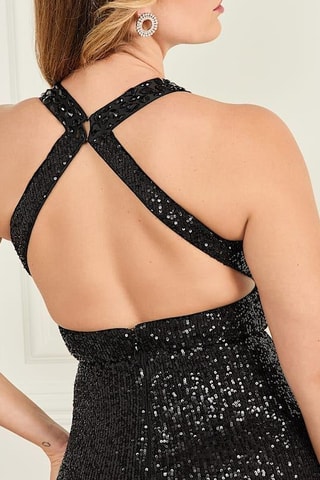 Robe longue Milana - Noir