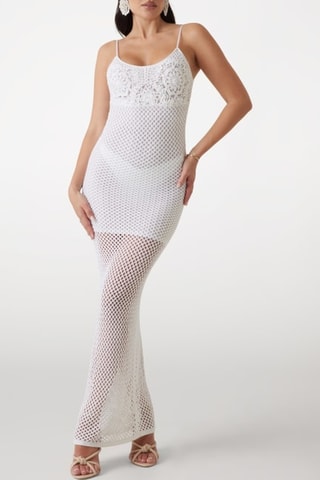 Robe fourreau - Blanc