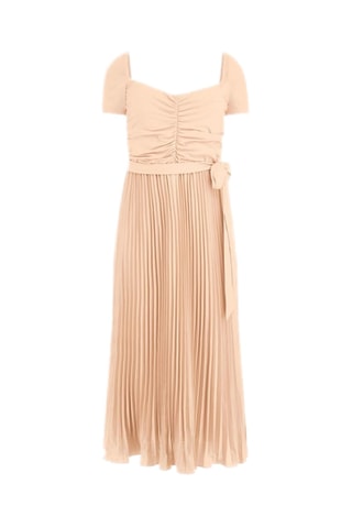 Robe plissée Veronica - Saumon