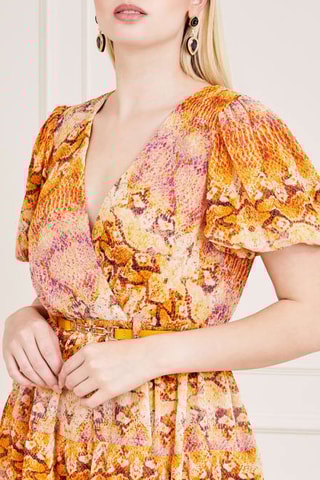 Robe patineuse - Orange