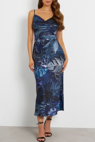 Robe midi Akilina - Bleu
