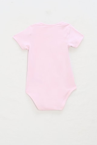 3 bodys - Blanc et rose poudré