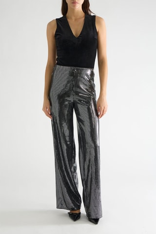 Body en velours Yvone - Noir