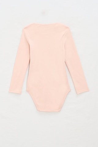 3 bodys - Rose poudré, blanc et fuchsia