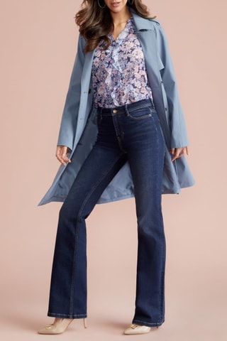 Chemisier slim - Bleu