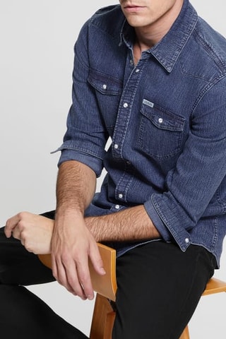 Chemise en jean Truckee - Bleu marine