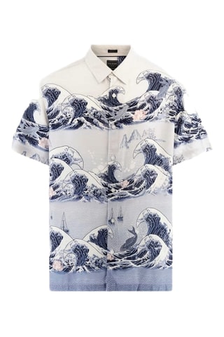 Chemise Rayon - Bleu et écru