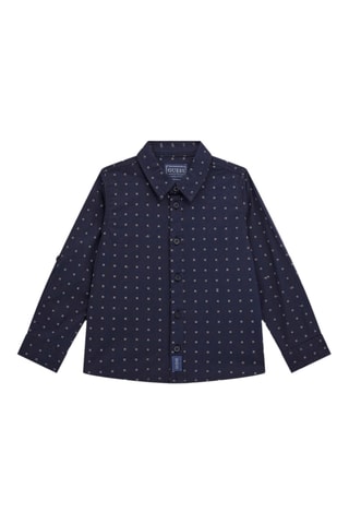 Chemise Poplin - Bleu nuit et blanc