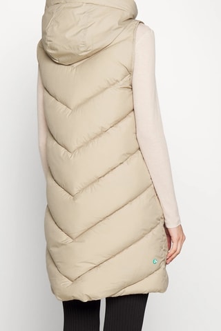 Doudoune sans manches à capuche Noemi - Ecru