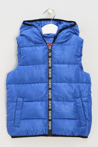 Doudoune sans manches à capuche - Bleu électrique