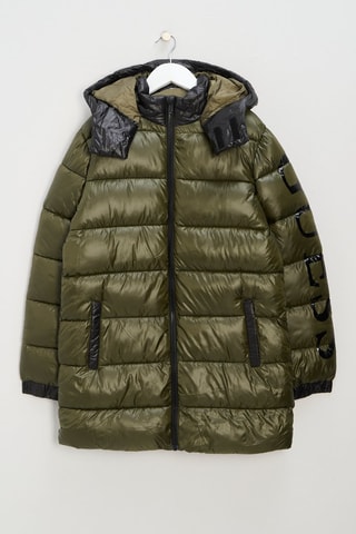Doudoune à capuche - Vert olive