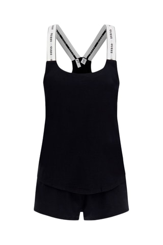 Pyjama en coton biologique - Noir