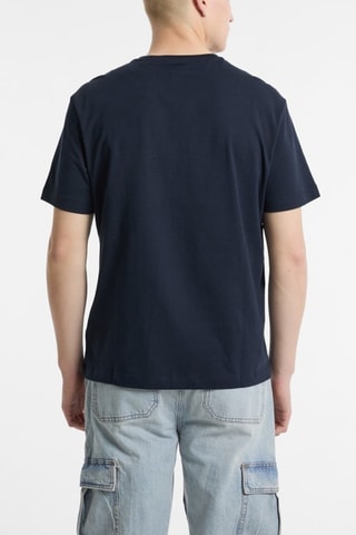 T-shirt Reg Collegiate - Bleu marine et bordeaux