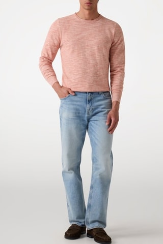 T-shirt en lin et soie Garison - Saumon