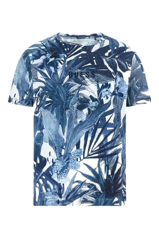 T-shirt Foliage - Indigo et blanc
