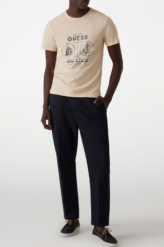 T-shirt Anchor - Ecru et gris foncé