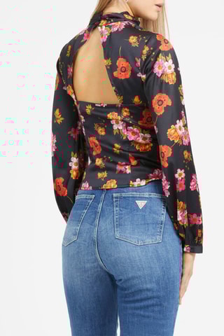 Blouse - Noir et orange