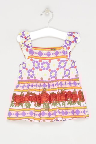 Blouse Ecru et rouge