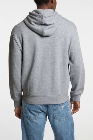 Sweat à capuche Collegiate - Gris chiné